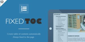 Fixed TOC is a powerful WordPress plugin. It scans headings through the post content automatically and creates the table of contents