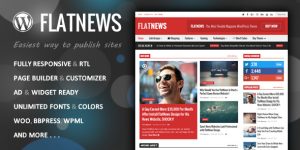 Boost your online magazine with the Flat News Responsive Magazine WordPress Theme. Responsive design