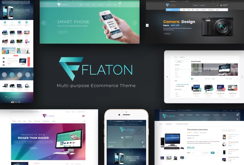 Young and modern is what you will think about our new Digital Responsive WooCommerce Theme – Flaton