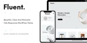 JMS Fluent is creative multi-purpose WordPress theme with a minimal design