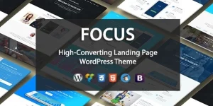 Focus High-Converting Landing Page WordPress Theme it’s an advanced