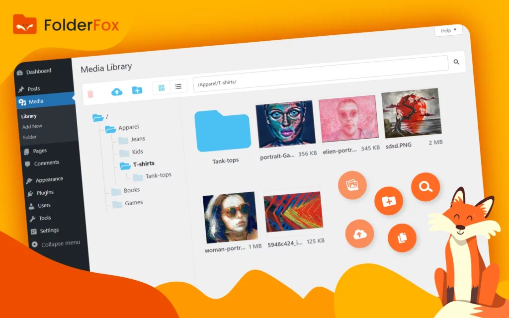 Streamline your WordPress media management with Folder Fox! Organize images