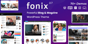 Introducing the Fonix Newspaper Magazine WordPress Theme Are you looking for a stylish and responsive theme for your news or magazine website? The Fonix Newspaper Magazine WordPress Theme is here to save the day. This theme