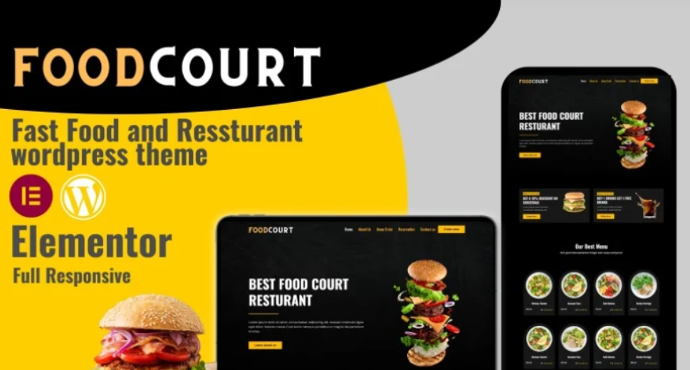 Discover Foodcourt – the ultimate Fast Food  Restaurants WordPress theme! With stunning designs