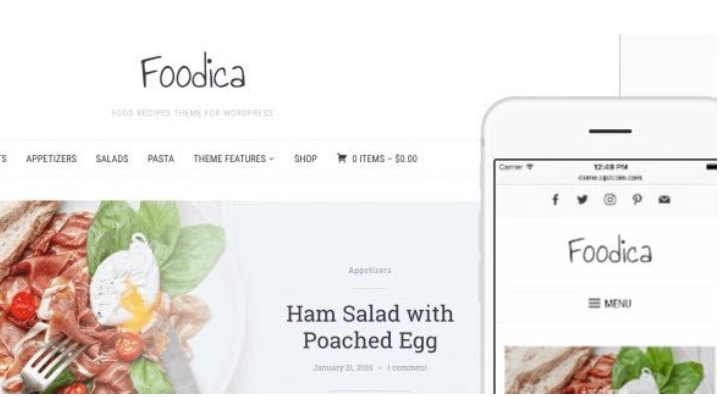 Foodica is perfect for creating food based blogs