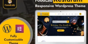 FoodLab restaurant template is a highly customizable WordPress template developed to allow ease to site developers. You can use this Bootstrap template to develop websites for single restaurants