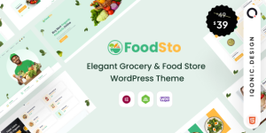 Foodsto - Personal Food Store WordPress Theme Meet Foodsto