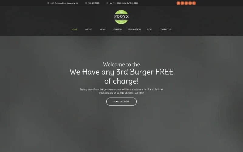 This food delivery services WP theme can give a head start to your business on the web. Devoid of sharp edges