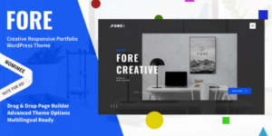 Fore  is a stylish WordPress theme based on slant concept with great focus on design  content presentation. This theme is a great choice for any small to medium sized creative/digital/fashion/ad agency