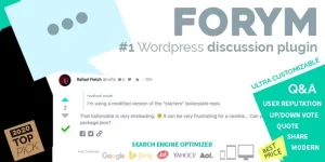 Forym is your go-to WordPress plugin for creating vibrant forums. Seamlessly integrate with any theme and engage your audience effortlessly. Try it today!