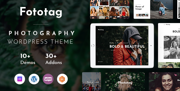 Are you a photography enthusiast looking for an incredible WordPress theme to showcase your stunning portfolio? Look no further! Introducing the "Fototag - Photography WordPress Theme