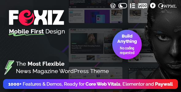 Foxiz is a WordPress theme perfect for News