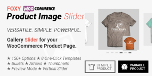 Want an eye-catching and user friendly Product Gallery on your WooCommerce product page? Foxy can instantly transform your product images into a fully responsive beautiful carousel slider with a simple one-click installation.
