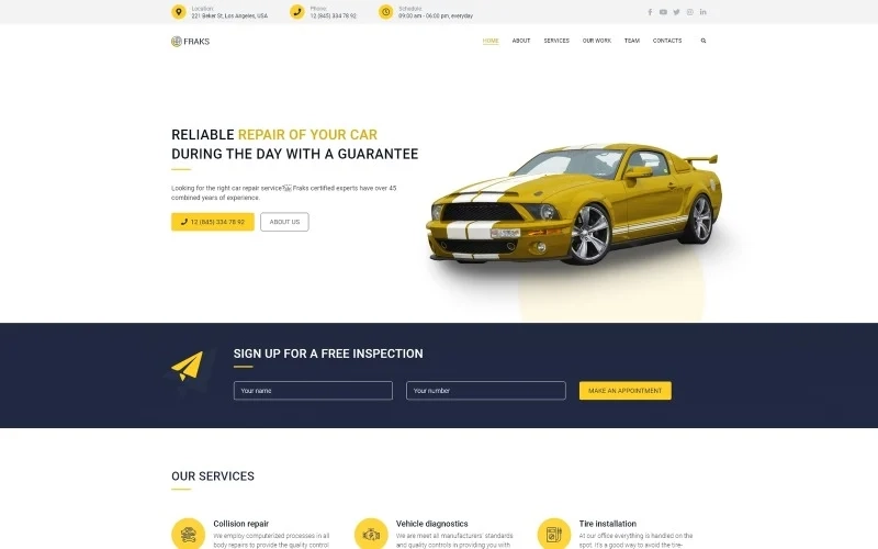 Are you looking for a way to promote your car repair services in the most efficient way? Fraks is a perfect solution according to your needs. Using this theme you will create a professional website with a modern appearance and intuitive interface. You will be able to inform about your…