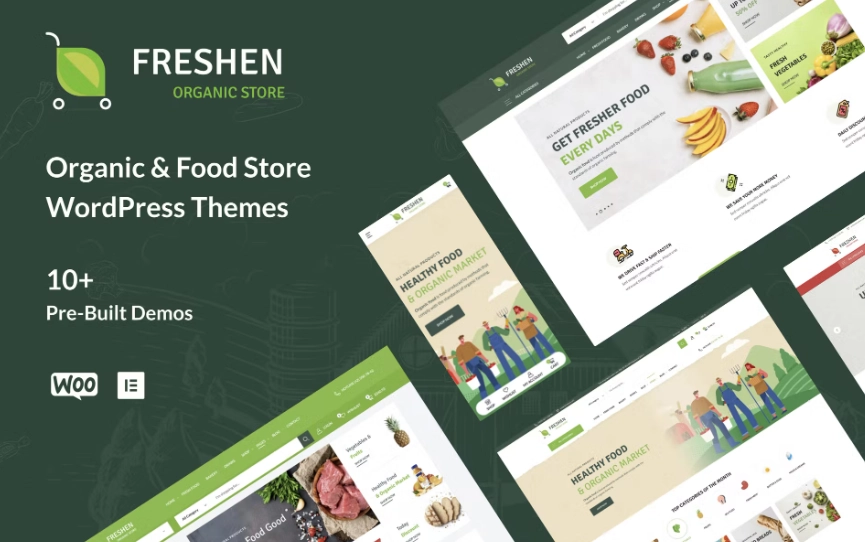 Freshen is a tidy and responsive WooCommerce WordPress theme suitable for any kind of food