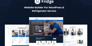 The Fridge is a Modern Refrigerator Service WordPress Theme suits best for repair website such as refrigerator