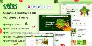 Discover Frutin - the ultimate Organic  Healthy Food WordPress Theme! With its stunning design