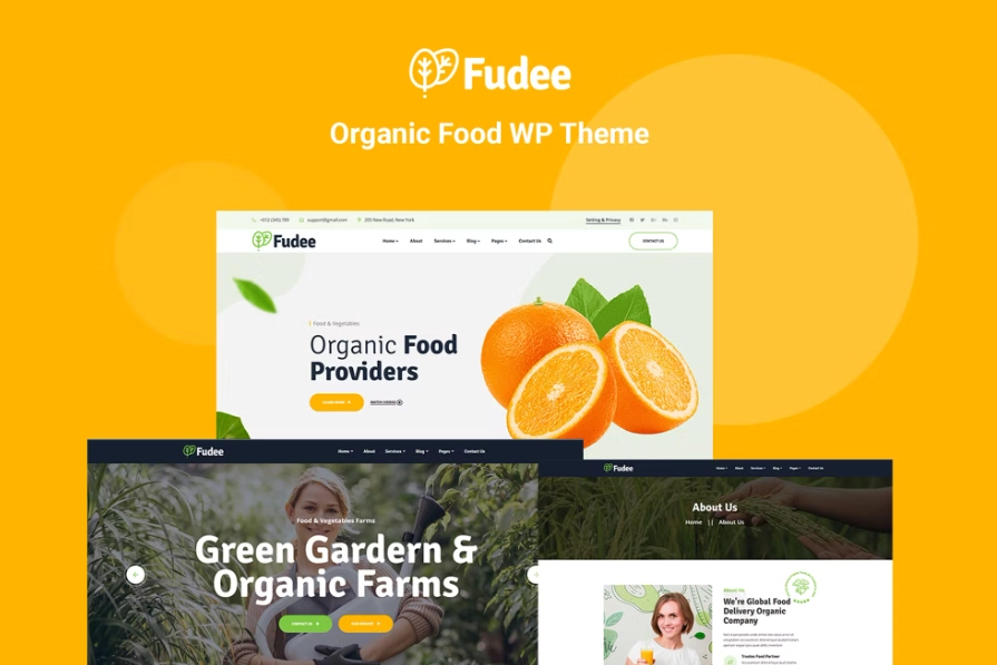 Fudee is a powerful Organic Food WordPress theme. You can use it for Organic Store