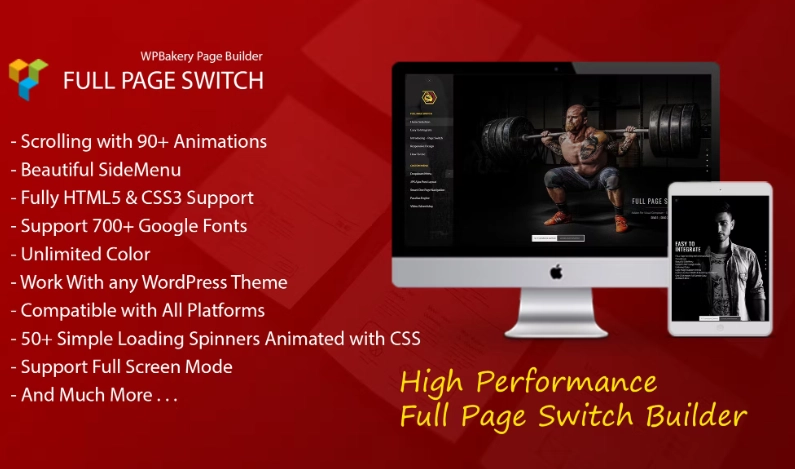 Full Page Scrolling with Animations (97 Transitions) Fully HTML5  CSS3 Support Beautiful SideMenu Support 700+ Google Fonts Unlimited Color Logo Image (support Retina) Custom Content Width  Bootstrap Container One Click Import Full Sample Data 50+ Simple Loading Spinners Animated with CSS Custom Background For Side Menu Compatible with…