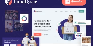 Fundryser is a unique UX-designed WordPress theme built on Elementor page builder. It can be used to create websites for Charity