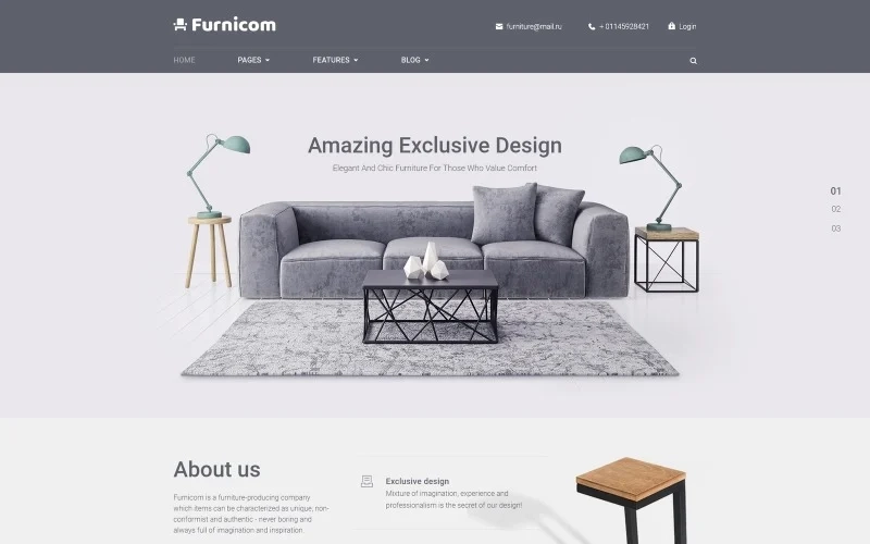 This fully responsive Furniture Store WordPress Theme will help you to create a fully-functional