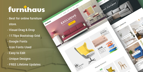 Furnihaus: Responsive Furniture WooCommerce WordPress Theme Looking for a stylish and functional eCommerce solution for your furniture store? Meet Furnihaus: Responsive Furniture WooCommerce WordPress Theme! Perfectly designed for modern furniture businesses