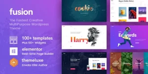 Fusion - Creative Multi-Purpose WordPress Theme  Fusion is a multi-purpose WordPress theme for creatives. Built for speed and SEO-ready