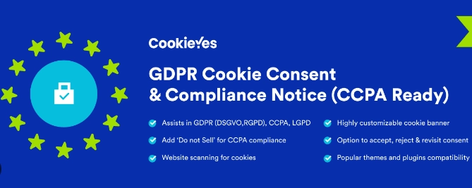 GDPR Cookie Consent helps you comply with all of the latest GDPR compliance laws. A WordPress plugin that allows users to give consent for the usage of their data by third-parties