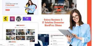 GalaxyPro is a modern Responsive Bootstrap Elementor WordPress theme for startup and ongoing business. It is very suitable for a IT