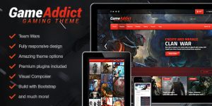 Game Addict - Clan War Gaming Theme When it comes to creating an immersive and engaging gaming community website