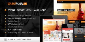 Elevate your gym  fitness events with the Gameplan WP theme. Get it  thousands of premium themes for free on Bevaultx. Subscribe now!