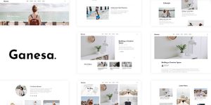 Ganesa is a Minimal WordPress Personal Blog Theme with modern design patterns