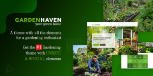 The Gardening theme an elegant Landscaping WordPress Theme