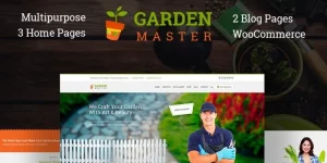 Garden Master is a Multipurpose and Responsive Wordpress template suitable for Gardening