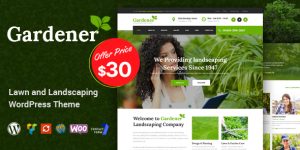 Discover the perfect Gardener WordPress theme for your lawn care or landscaping business. Professional