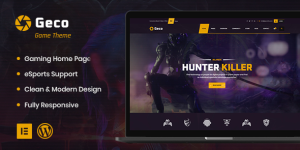 Geco is a WordPress Theme for gaming