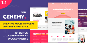 Genemy - Creative Multi Concept Landing Pages Pack Hey WordPress enthusiasts and developers! Get ready to dive into the world of Genemy - Creative Multi Concept Landing Pages Pack. As the name suggests