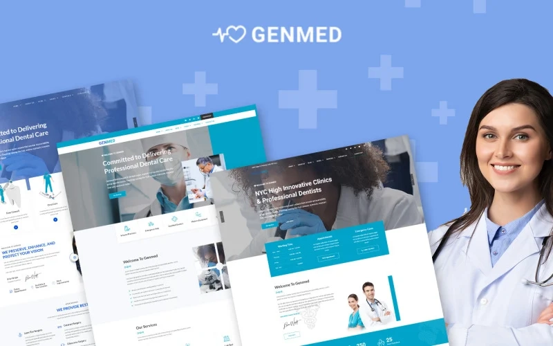 Genmed Multipurpose Medical WordPress Theme is a modern theme