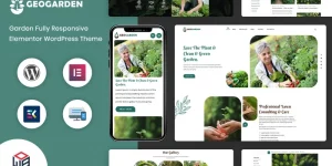 Elementor Theme specially designed for gardening and landscaping