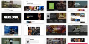 Discover Gerlong Responsive One Page  Multi Page Portfolio Theme on Bevaultx. Perfect for creatives