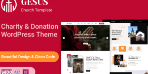 Discover Gesus – the ultimate Charity  Donation WordPress Theme! With its stunning design