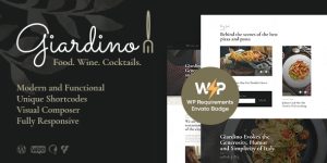 Giardino: An Italian Restaurant  Cafe WordPress Theme Meet Giardino