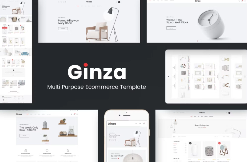 Start your online business with Ginza WordPress theme. This theme is suitable for furniture and interior store. With nice and simple design