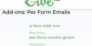 Easily customize the donation email notifications per form.