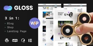 Create a stunning news website with Gloss: Viral News Magazine WordPress Blog Theme. Responsive