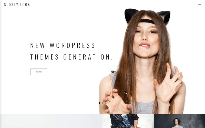 Glossy Look is a trendy minimalist WordPress theme