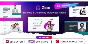 Glox is a Modern Multipurpose Business Consulting  Finance WordPress Theme. The theme is suitable for any consulting agency