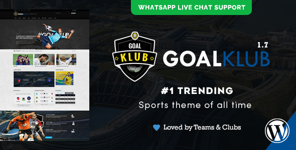 Goal Club is fully responsive theme for Sports like Football