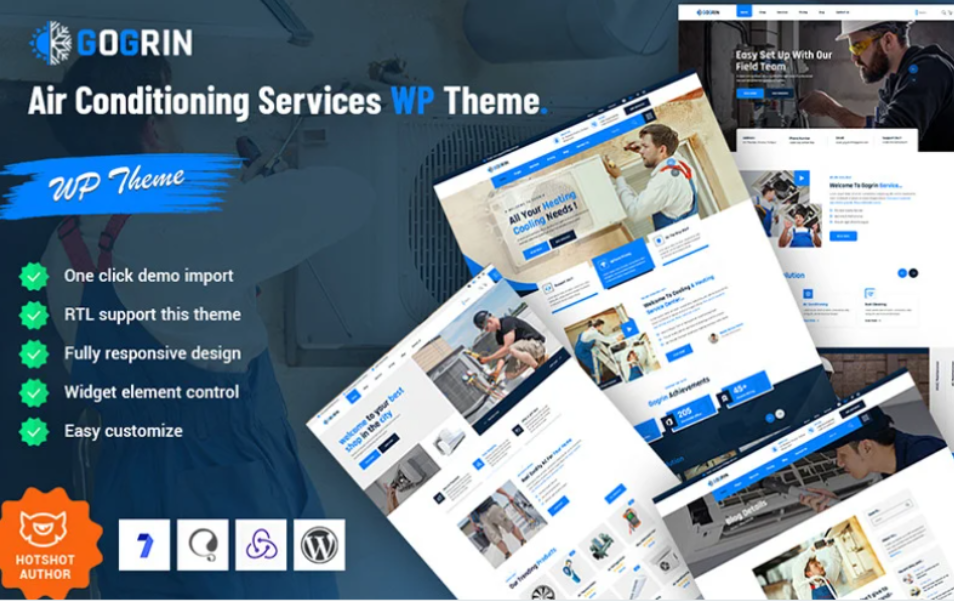 Discover Gogrin - Air Conditioning Services WordPress Theme