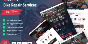 Gogrin is a bike repair service WordPress theme. this is a simple and minimal theme that offers all the features you need to set up your own bike repair service. With features like elementor page builder